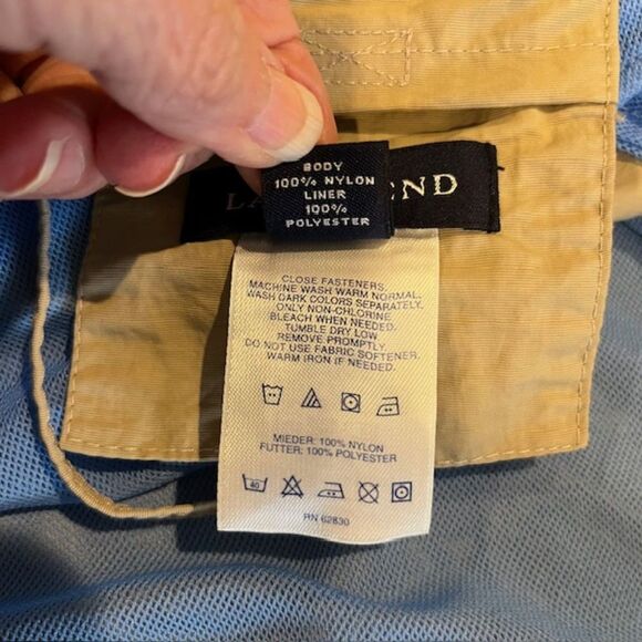 Lands' End Men's Nylon River Shorts with Liner Cargo Beige Tan Khaki Size XXL - Picture 10 of 12